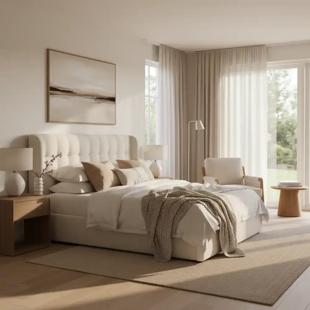 Habitación serena y calmada